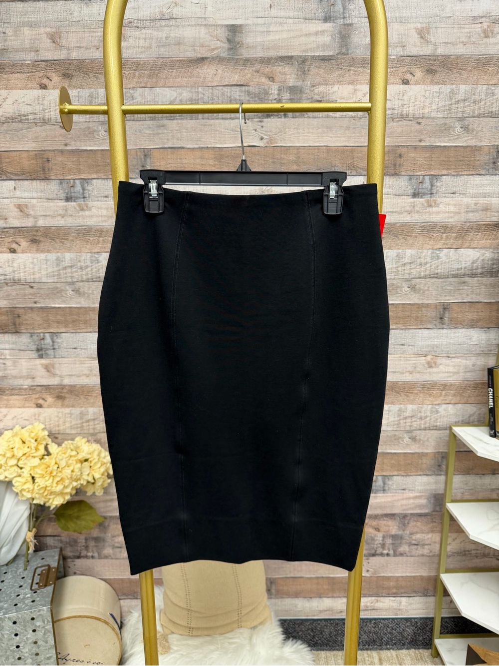Spanx Black Pencil Skirt NWT Large